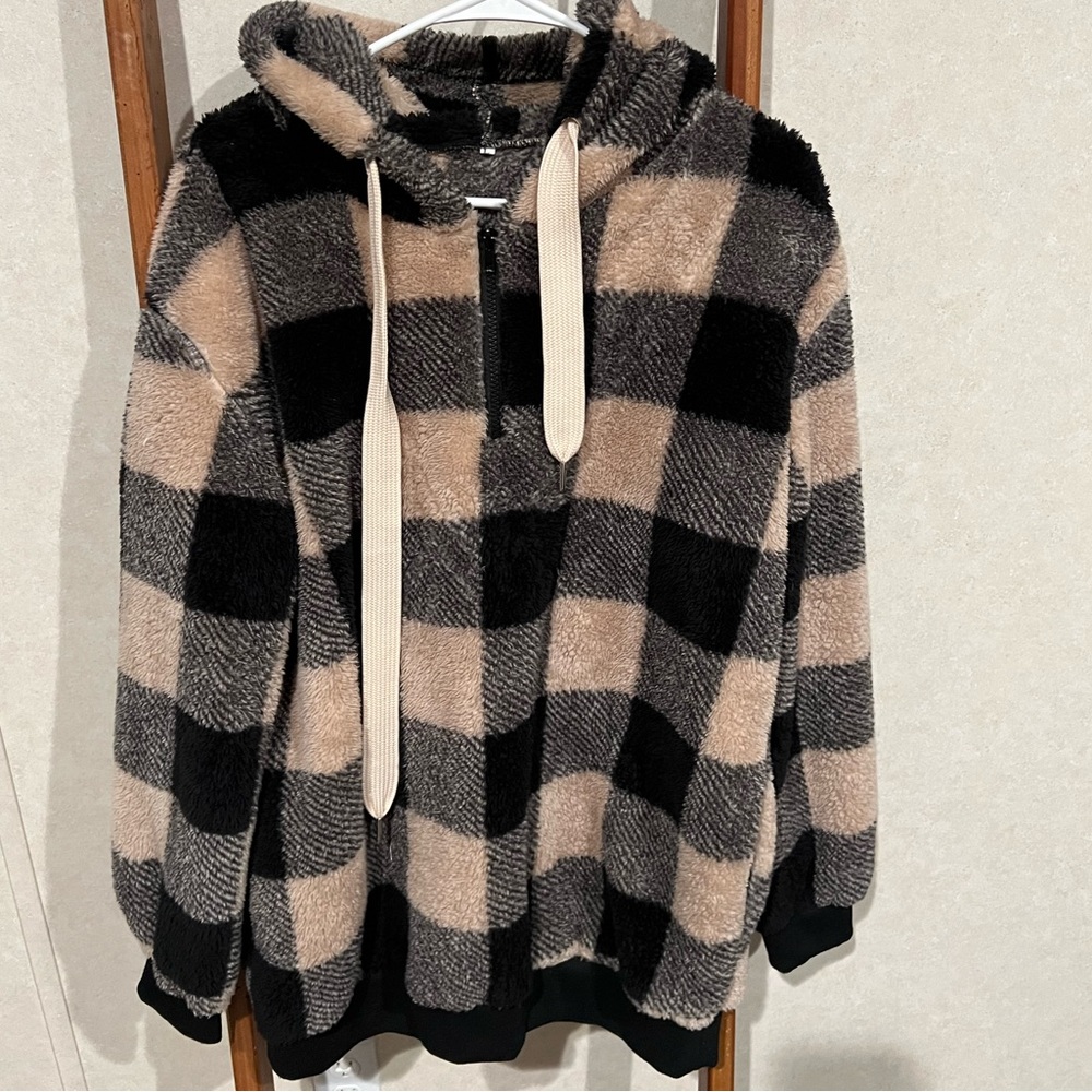Soft quarter zip shell jacket